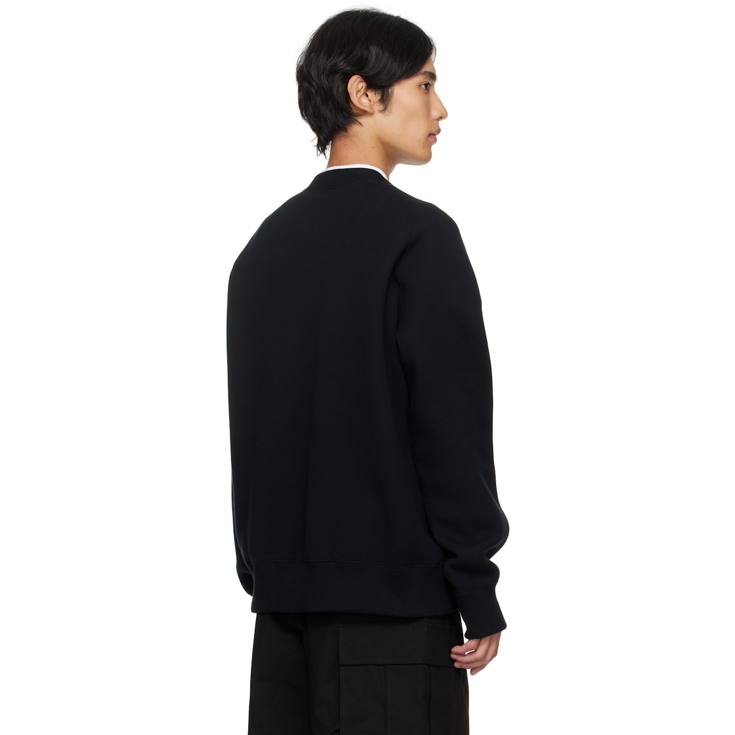  Sacai Black Sponge Sweat Sweatshirt 