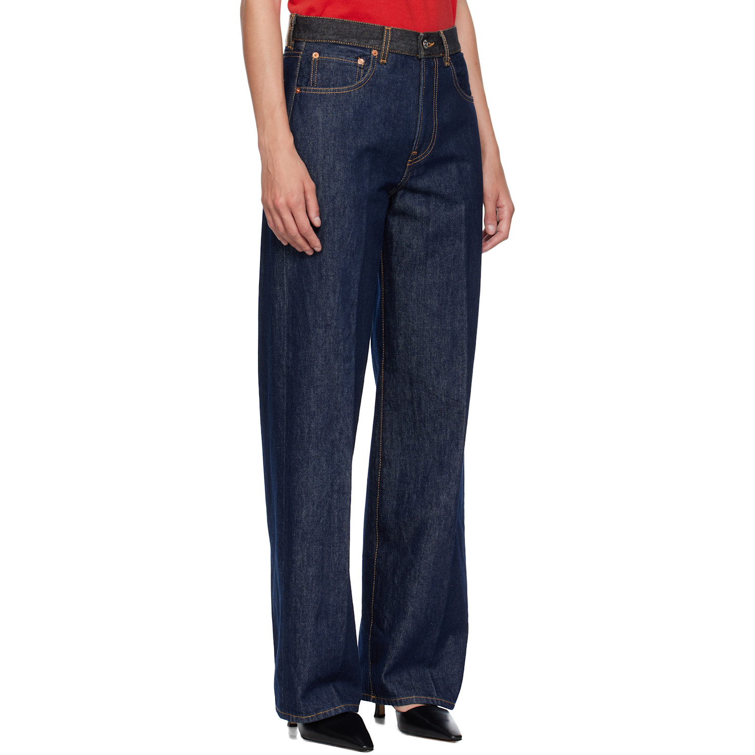  6397 Blue Contrast Wb Jeans 