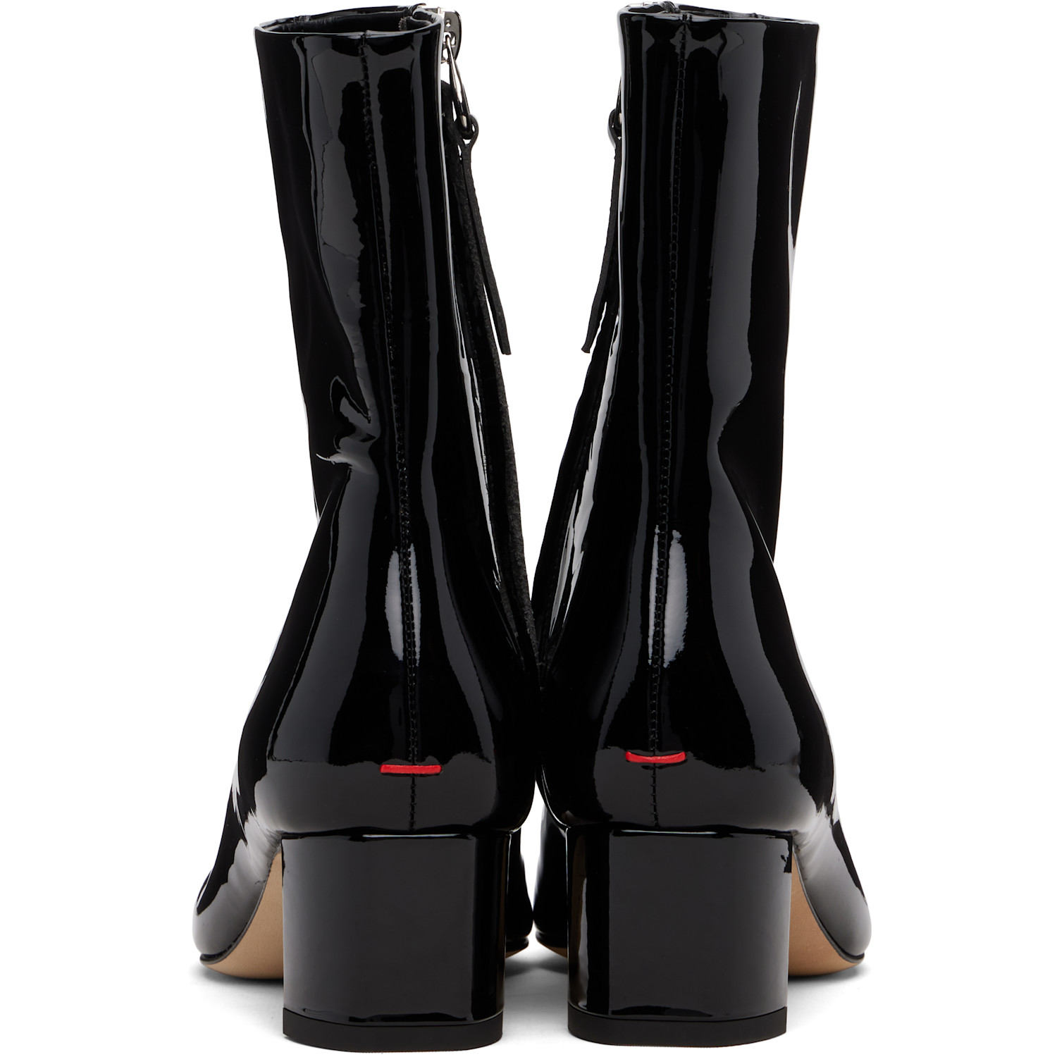  Aeyde Black Millie Patent Leather Boots 