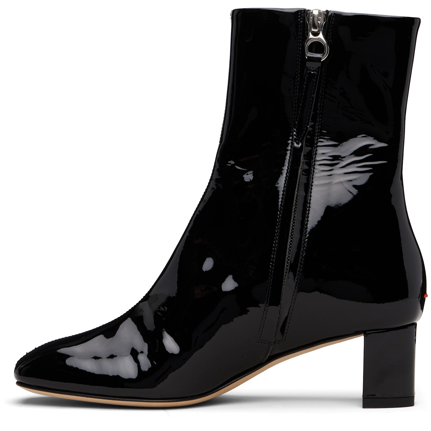  Aeyde Black Millie Patent Leather Boots 