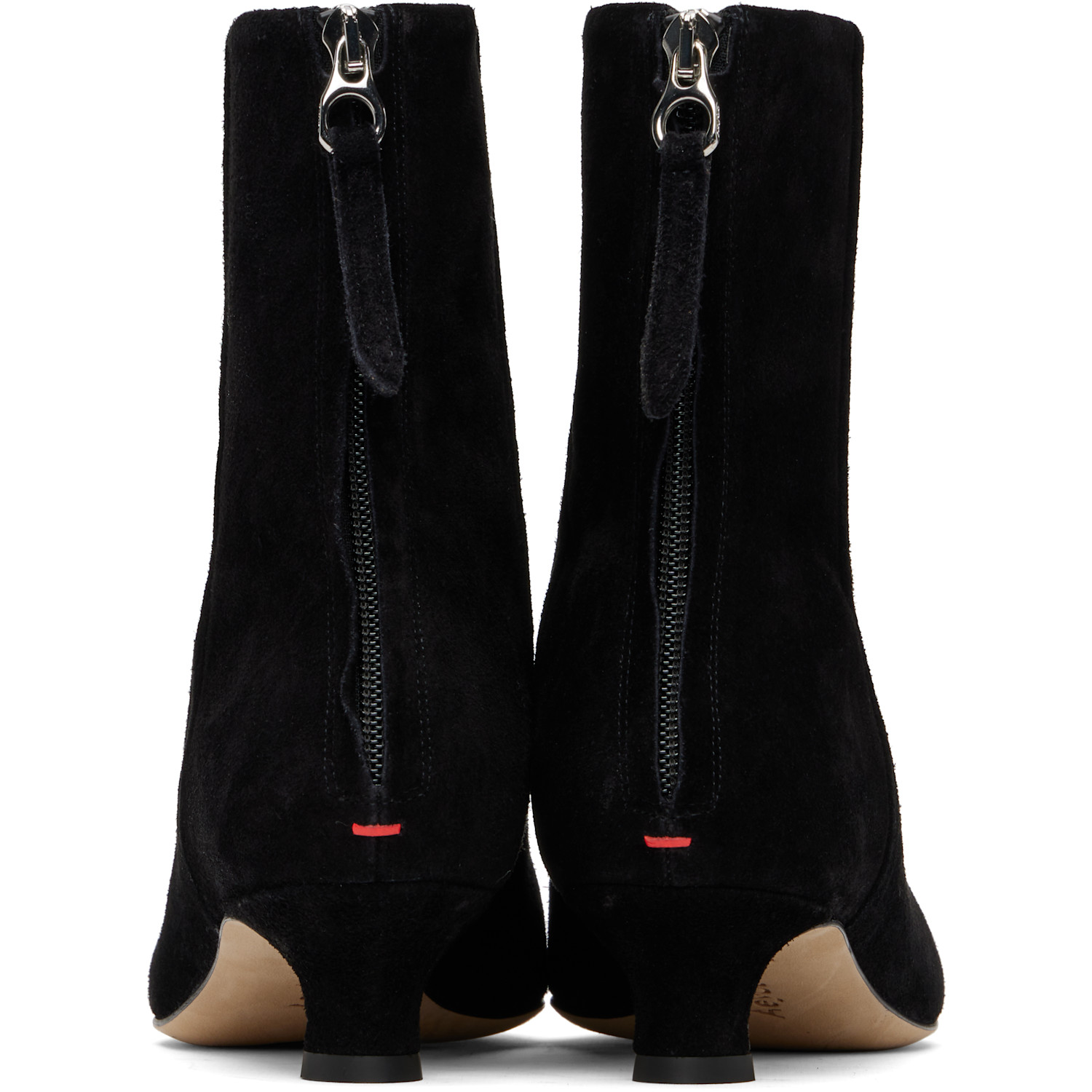  Aeyde Black Zoe Suede Boots 