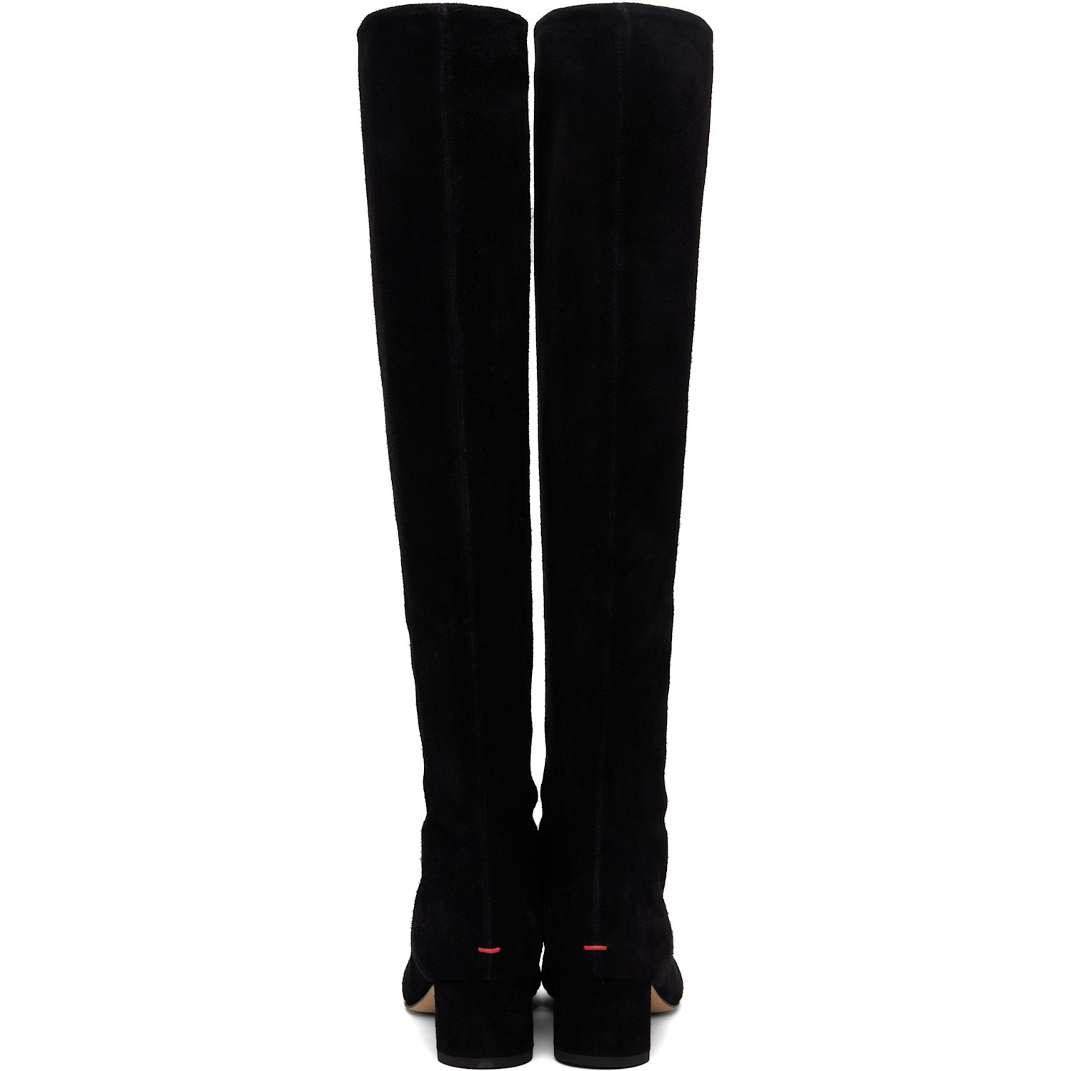  Aeyde Black Willa Suede Over-knee Boots 