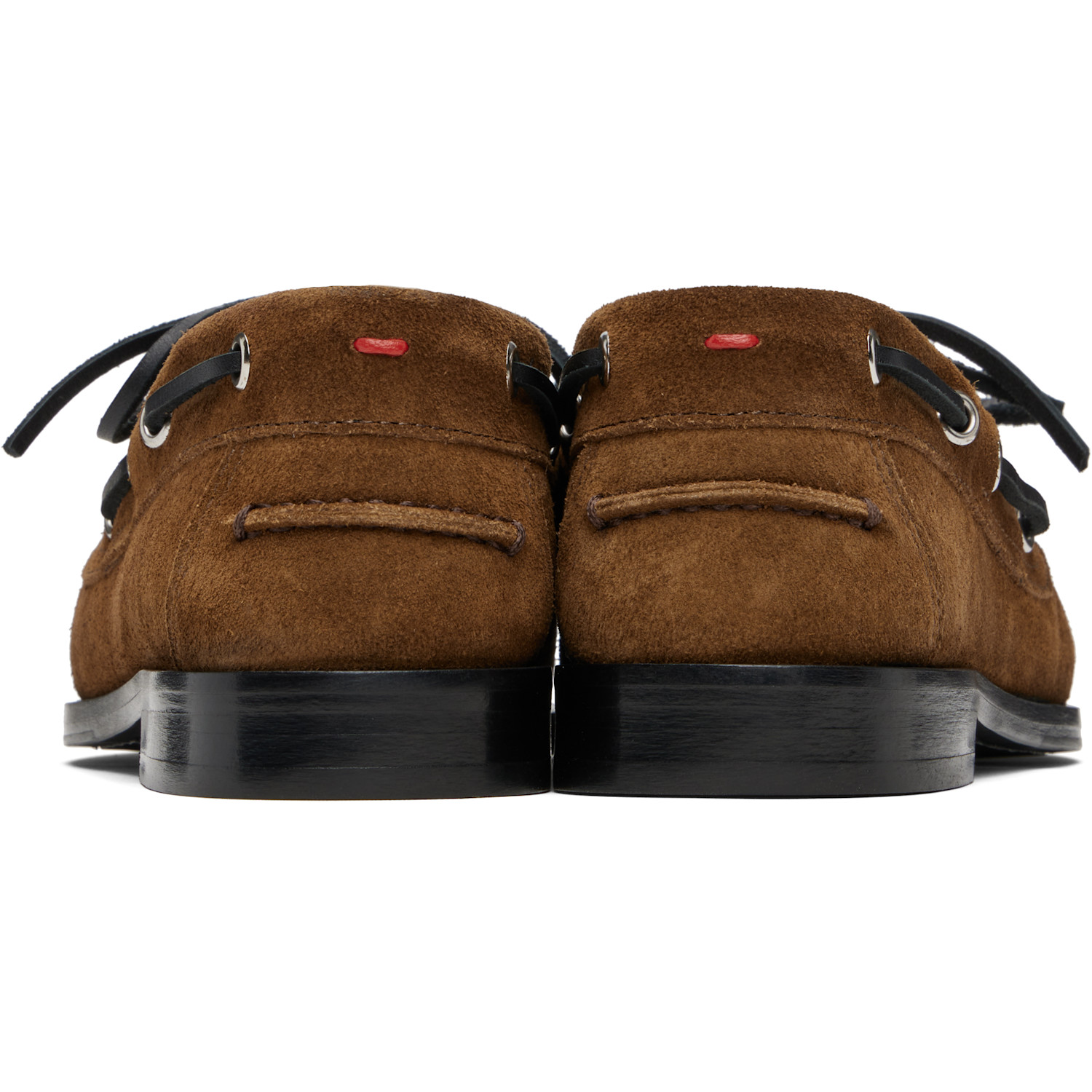  Aeyde Tan Harris Suede Boat Shoes 