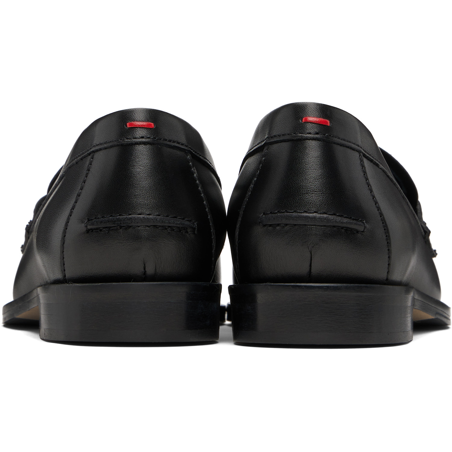  Aeyde Black Oscar Leather Loafers 
