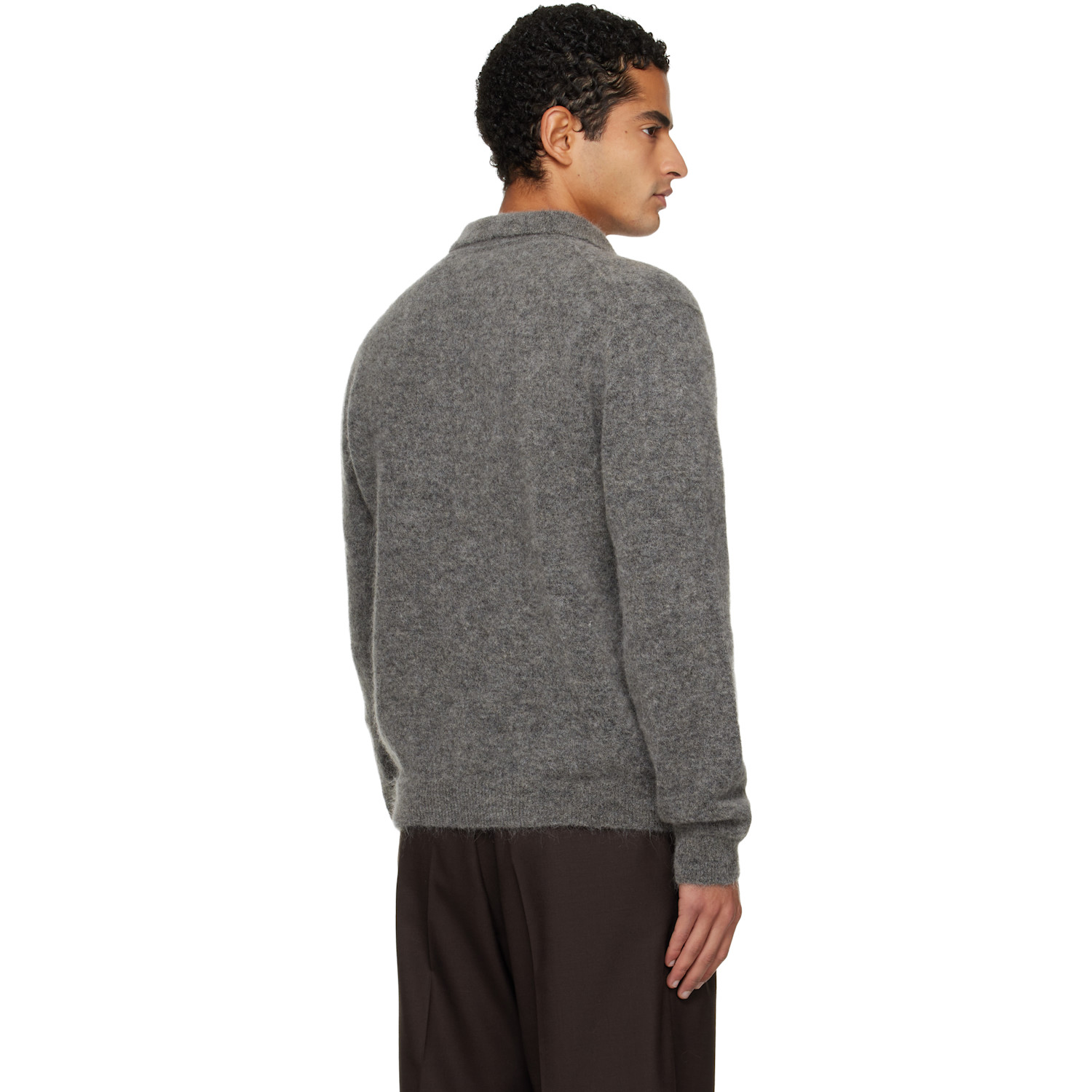  Sunflower Gray Mohair Polo 