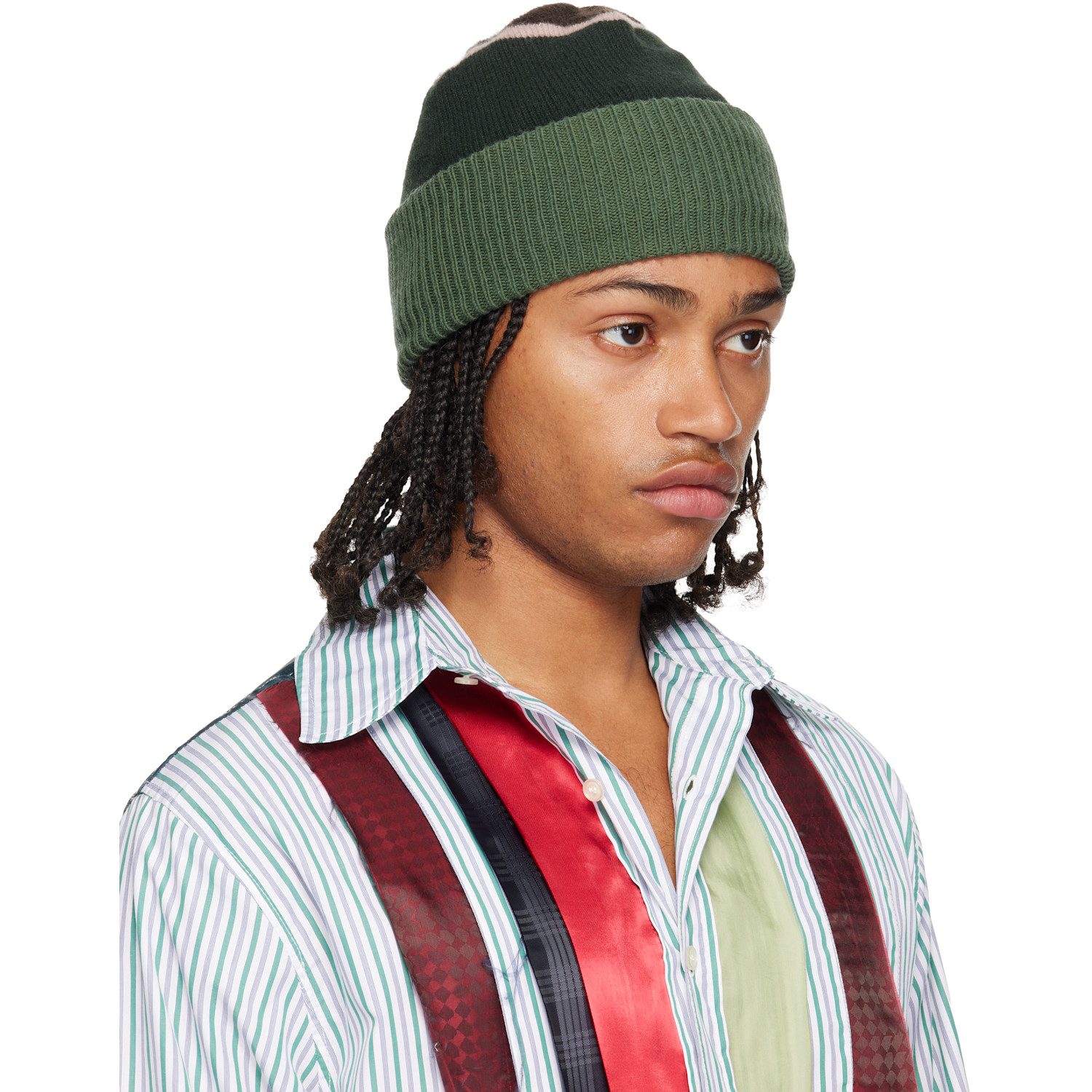  Edward Cuming Green Top-view Beanie 