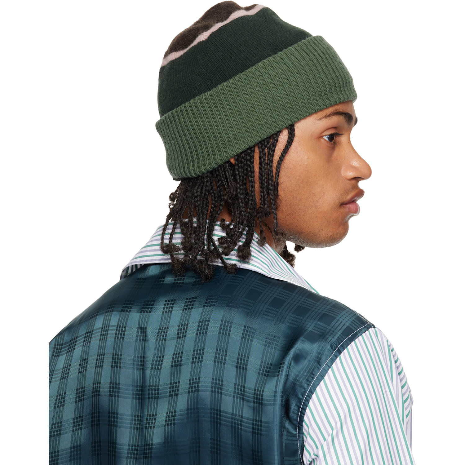  Edward Cuming Green Top-view Beanie 