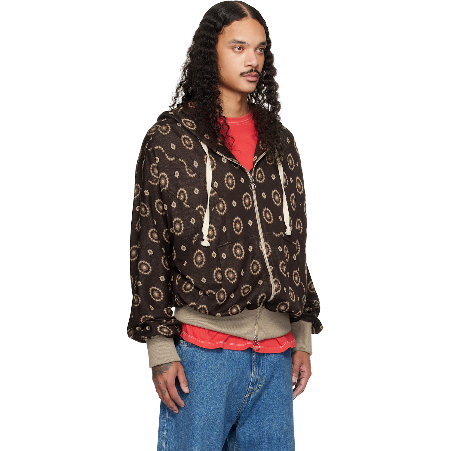  Edward Cuming Brown Gracia Arm Flex Hoodie 