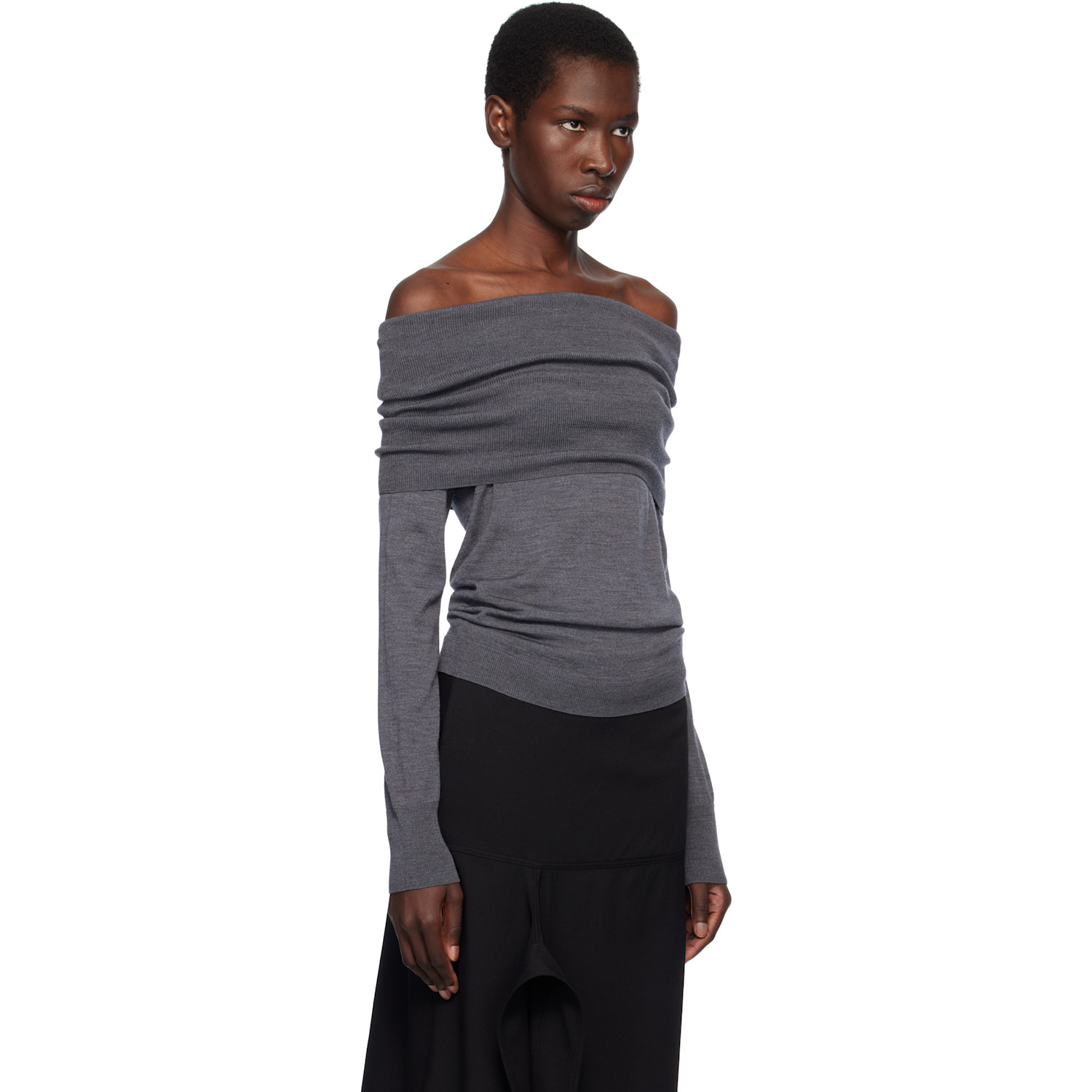  Stella Mccartney Gray Light Wool Sweater 
