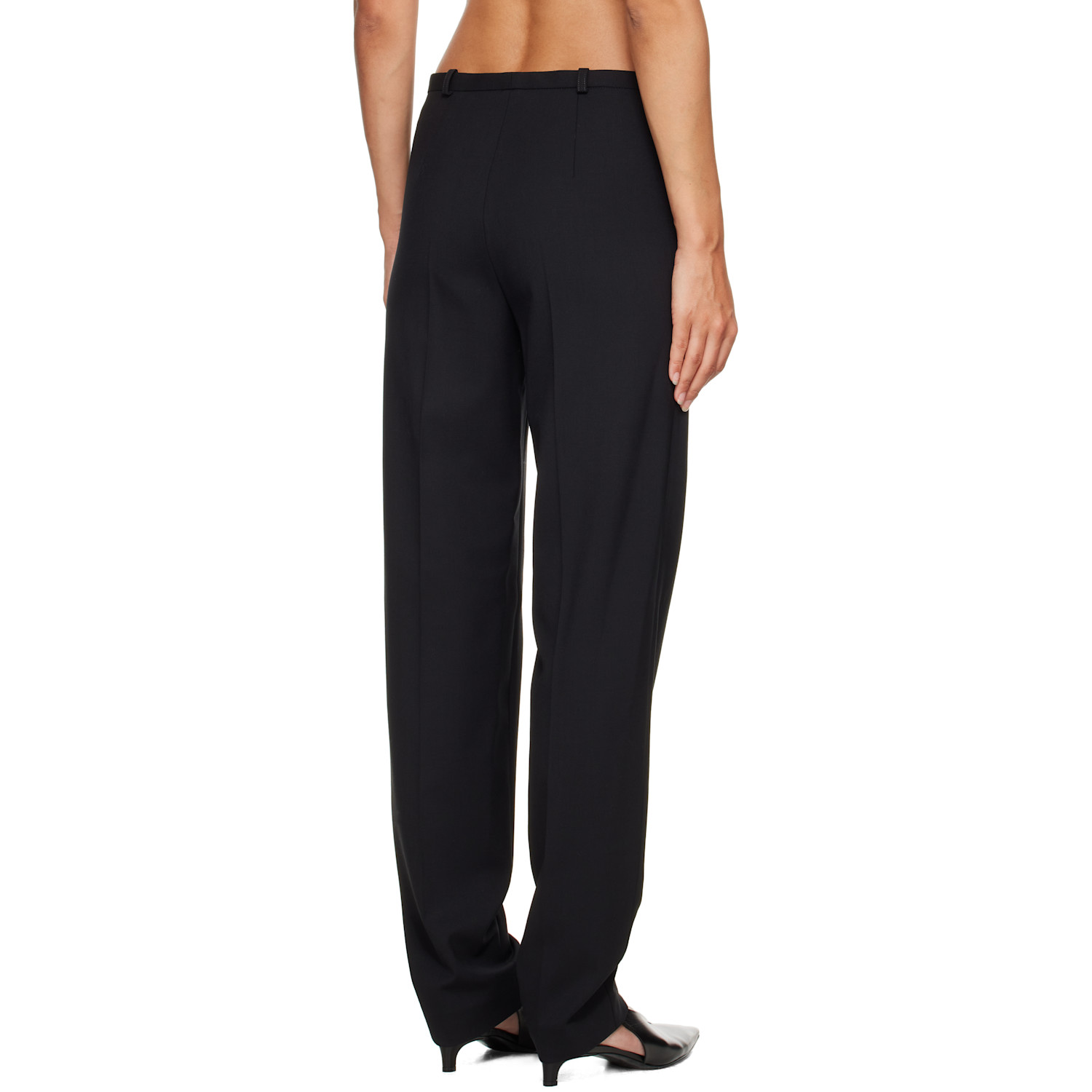  Loulou De Saison Black Malka Fitted Trousers 