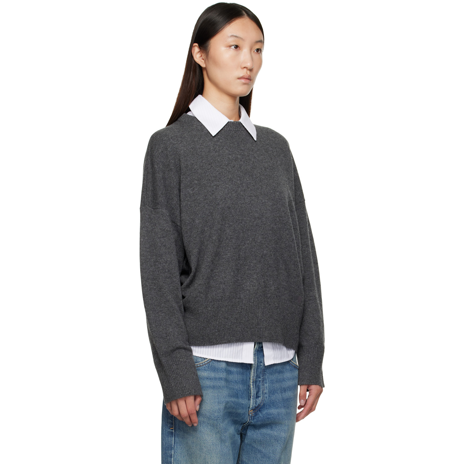  Loulou De Saison Gray Anaa Sweater 