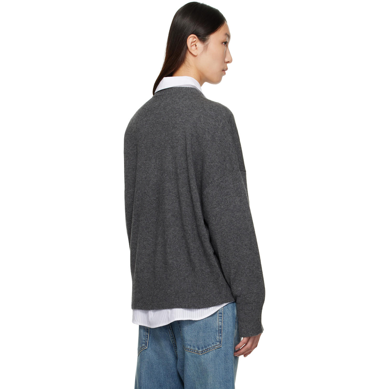  Loulou De Saison Gray Anaa Sweater 