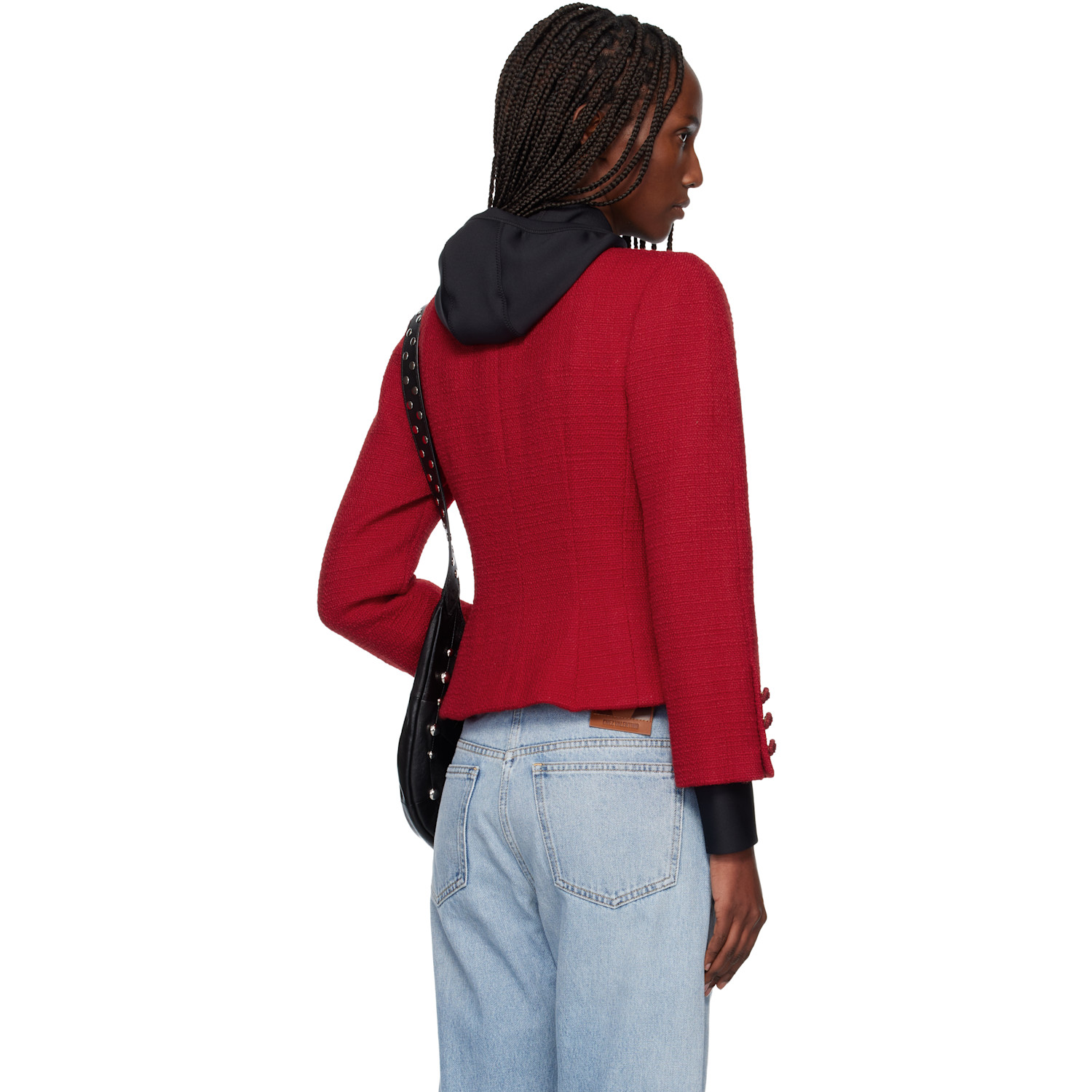  Valentino Red Tweed Jacket 