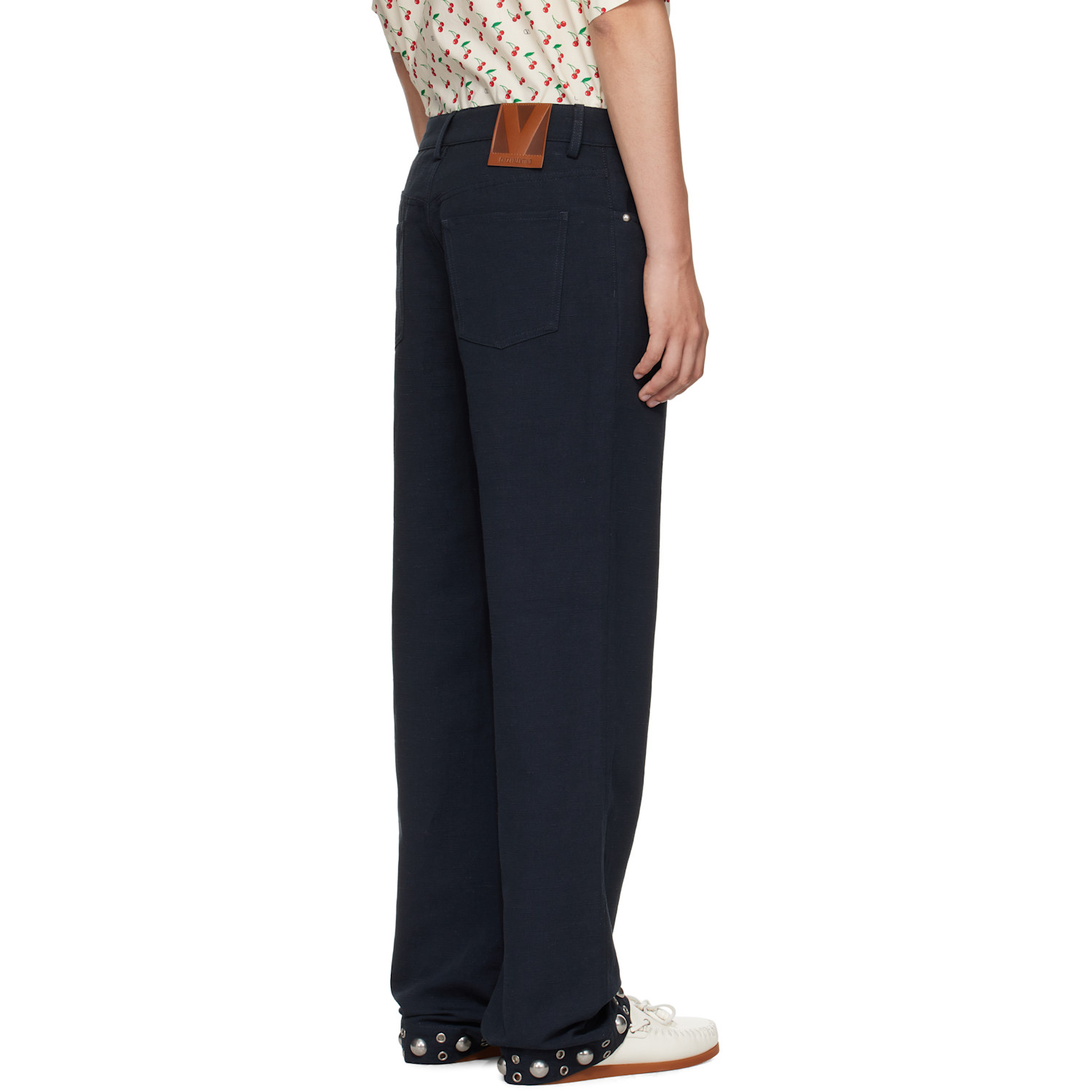  Valentino Black Studded Trousers 