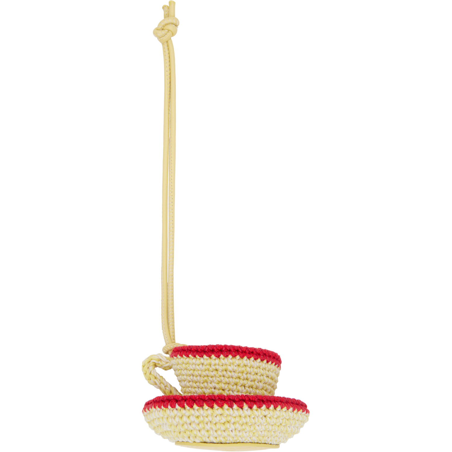  Jw Anderson Yellow & Red Teacup Charm Keychain 