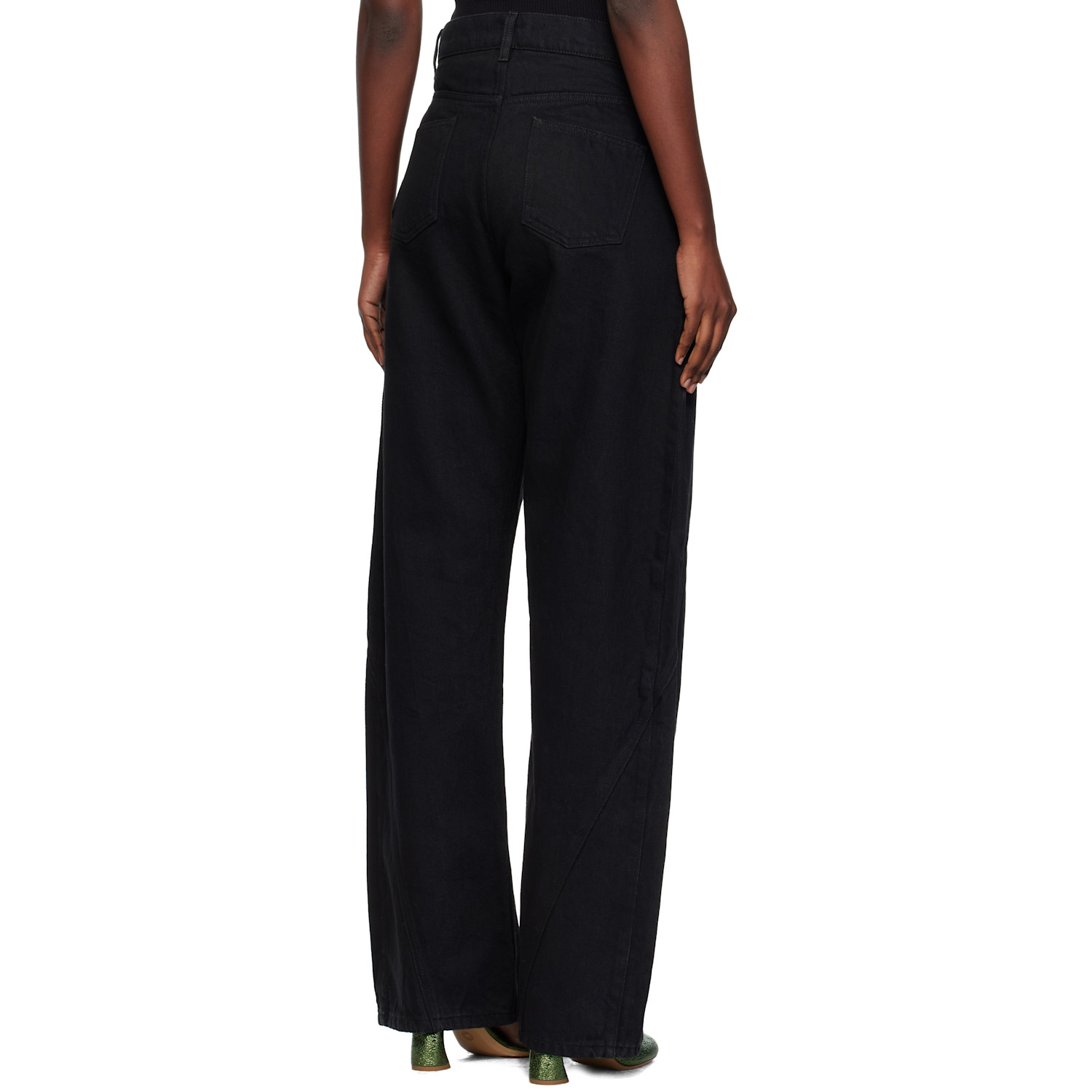  Jw Anderson Black Twisted Workwear Jeans 