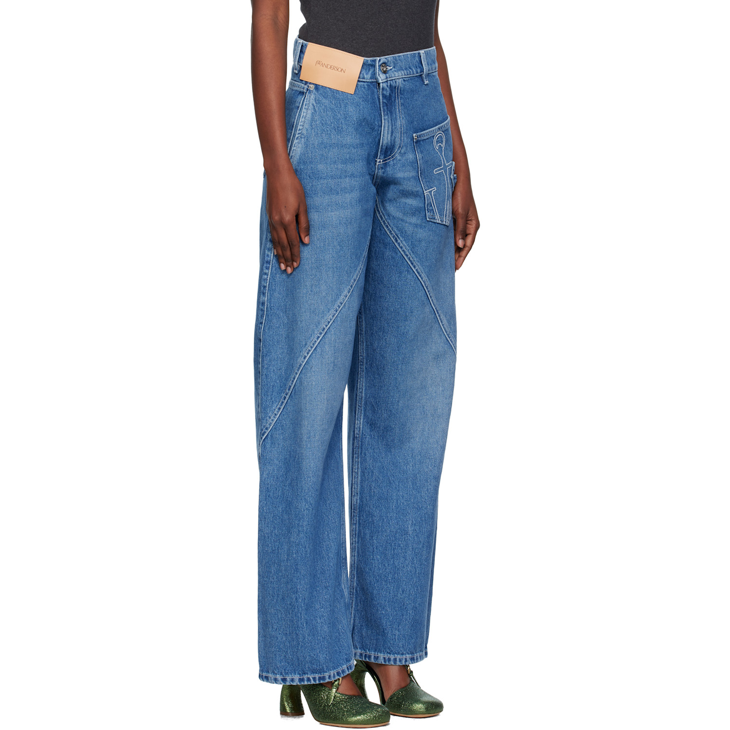  Jw Anderson Blue Twisted Workwear Jeans 