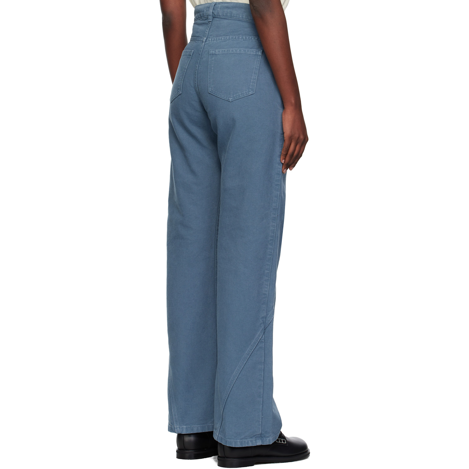  Jw Anderson Blue Twisted Workwear Trousers 