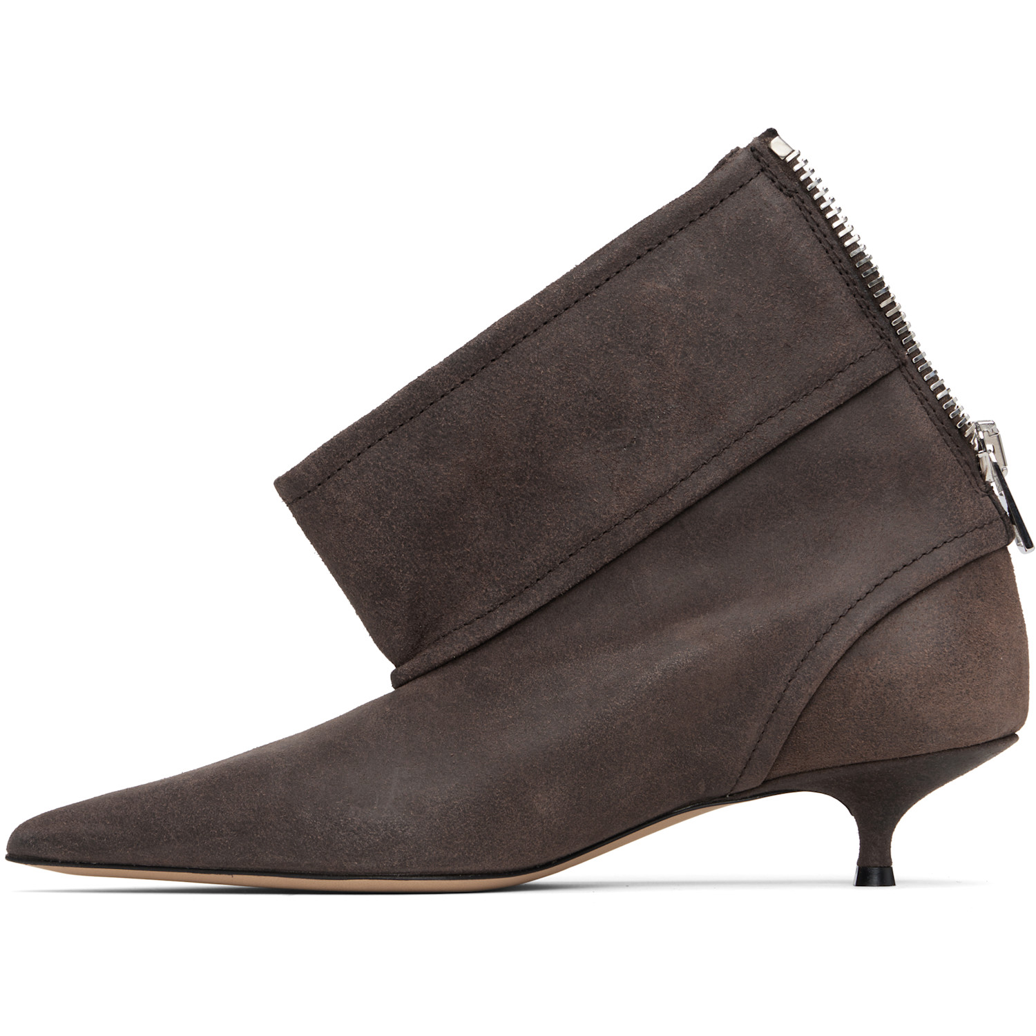  Jw Anderson Brown Biker Kitten Heel Boots 