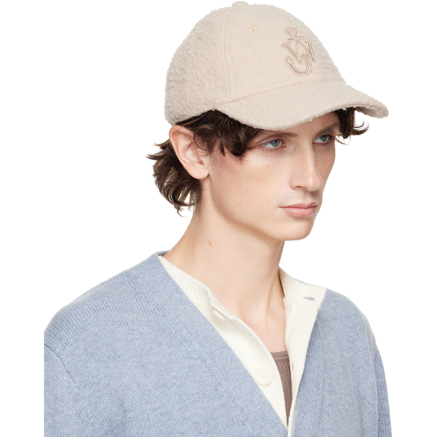  Jw Anderson Beige Baseball Cap 