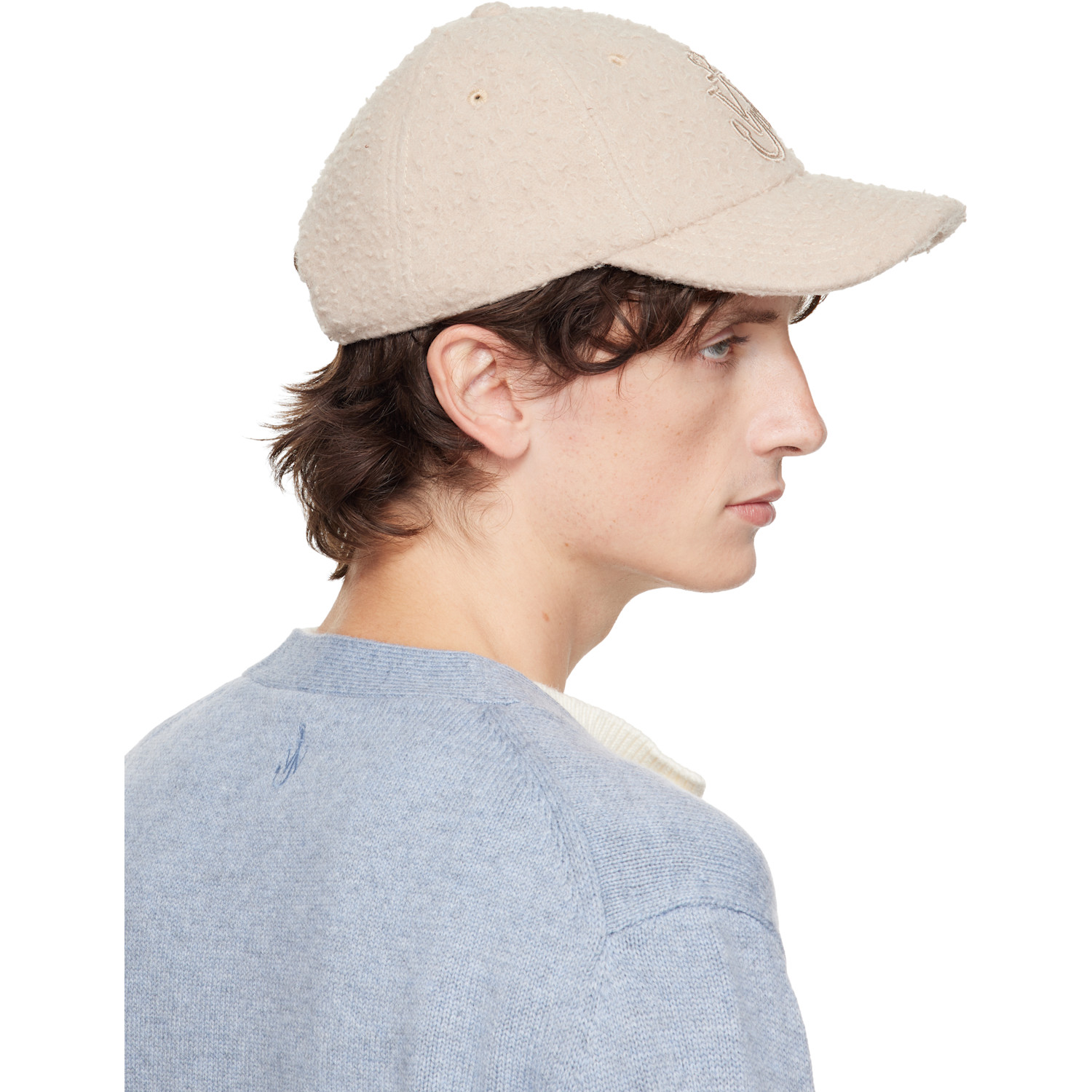  Jw Anderson Beige Baseball Cap 