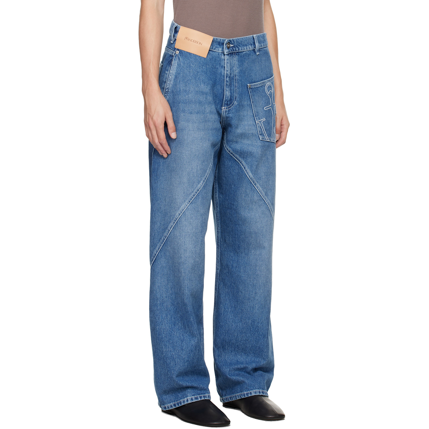  Jw Anderson Blue Twisted Workwear Jeans 
