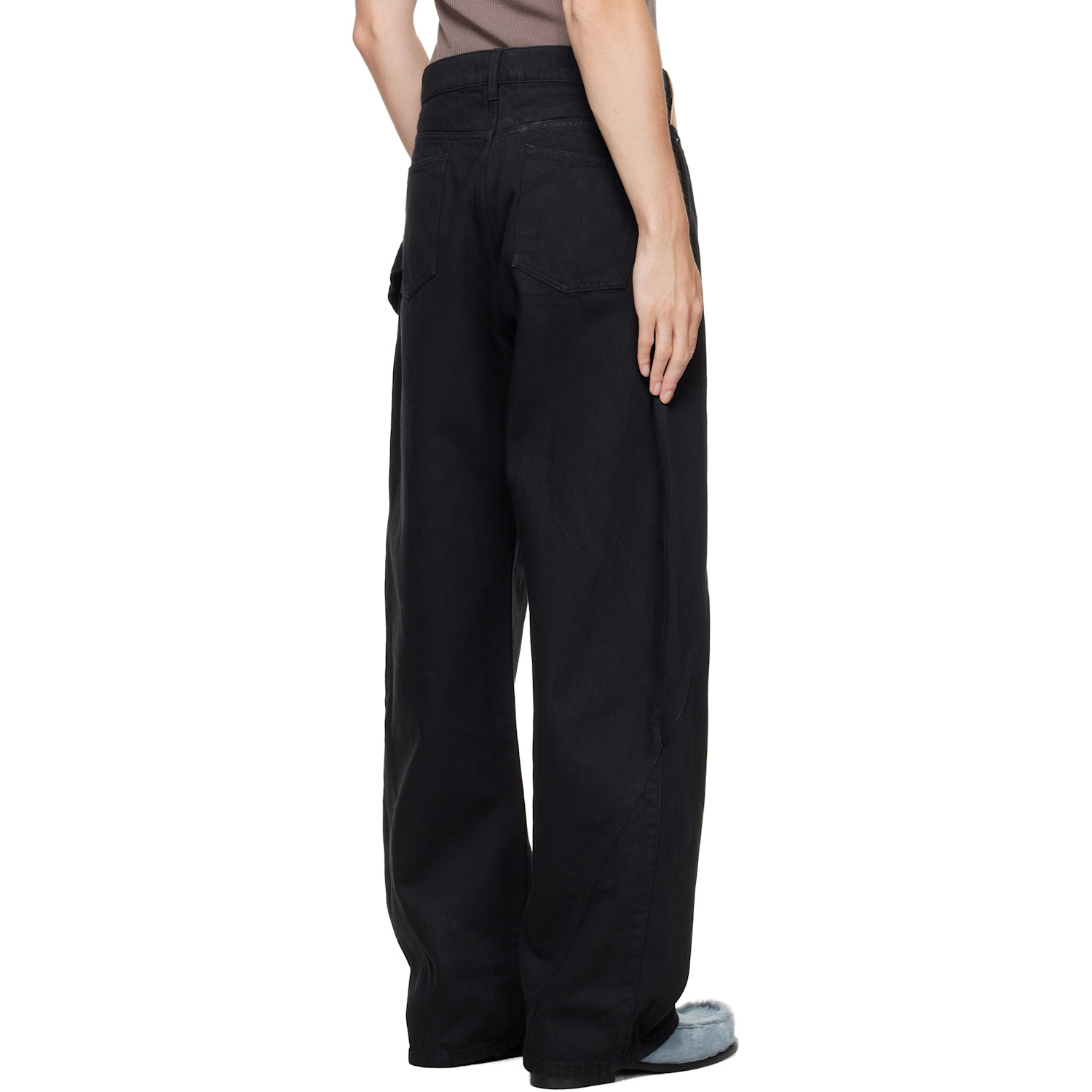  Jw Anderson Black Twisted Workwear Jeans 