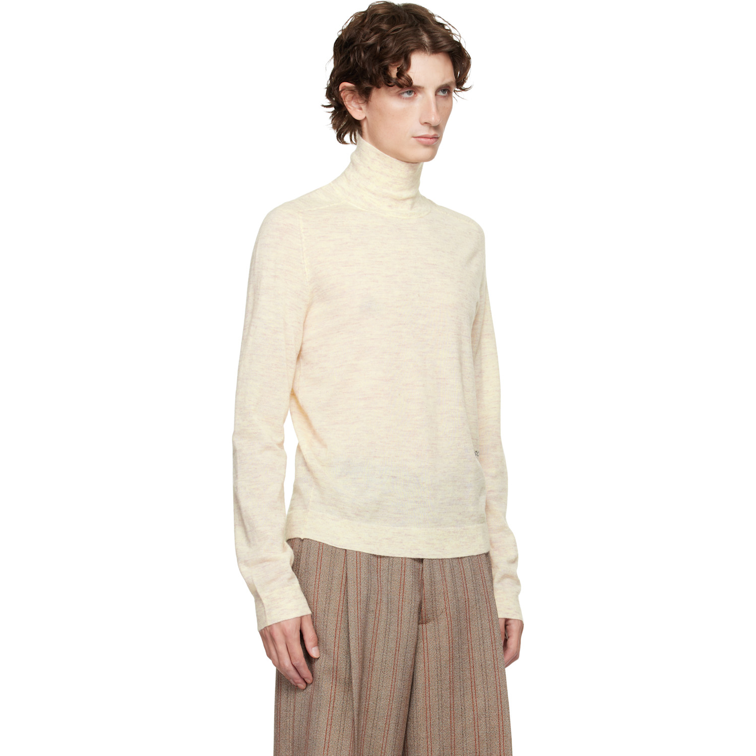  Jw Anderson Off-white Logo Turtleneck 