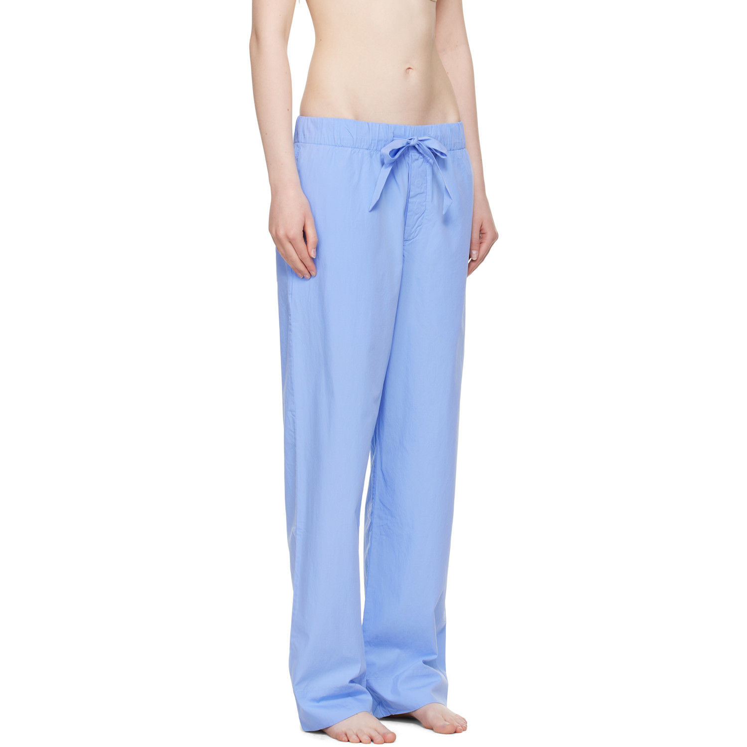  Tekla Blue Poplin Pyjama Pants 