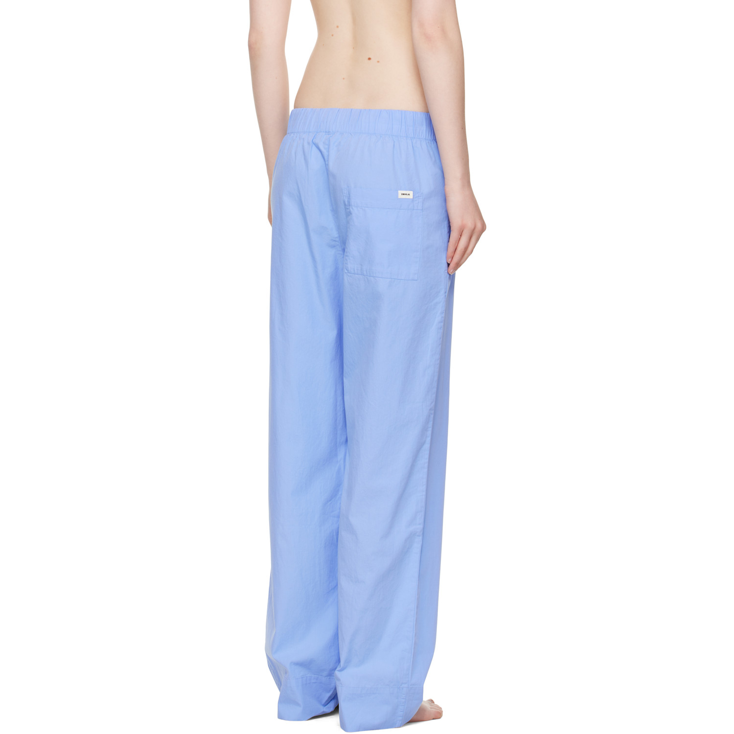  Tekla Blue Poplin Pyjama Pants 