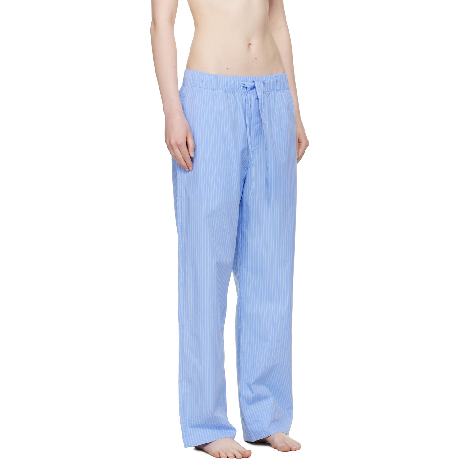  Tekla Blue Poplin Pyjama Pants 