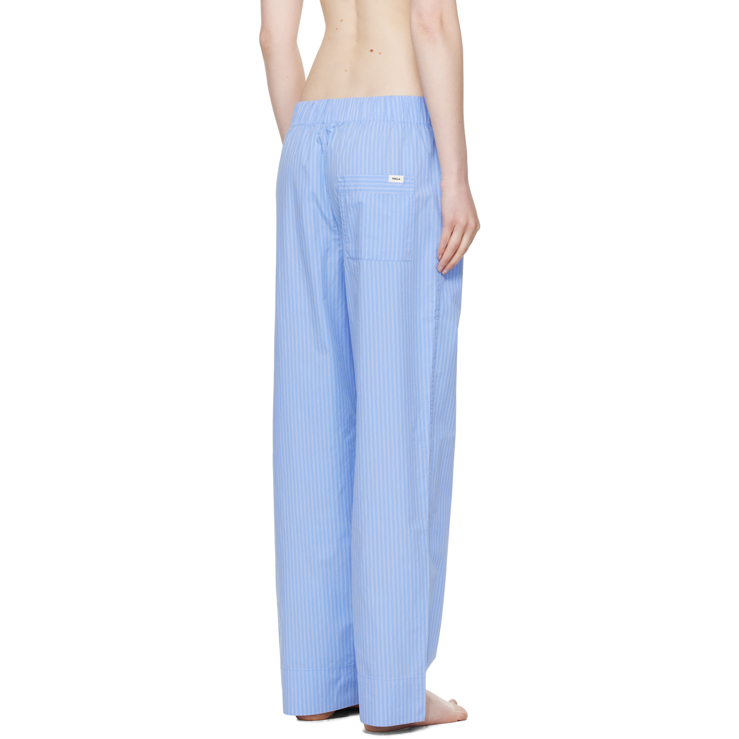  Tekla Blue Poplin Pyjama Pants 