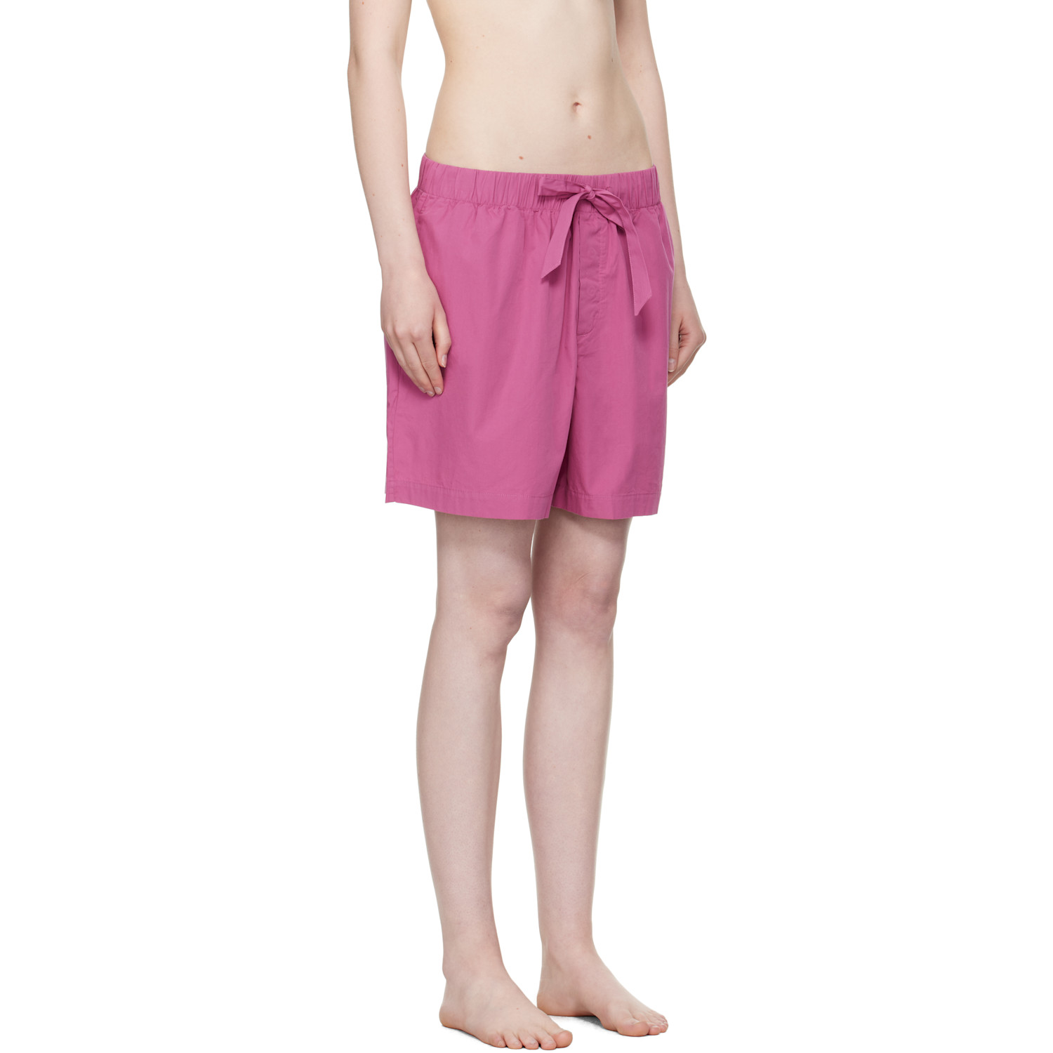  Tekla Purple Poplin Pyjama Shorts 