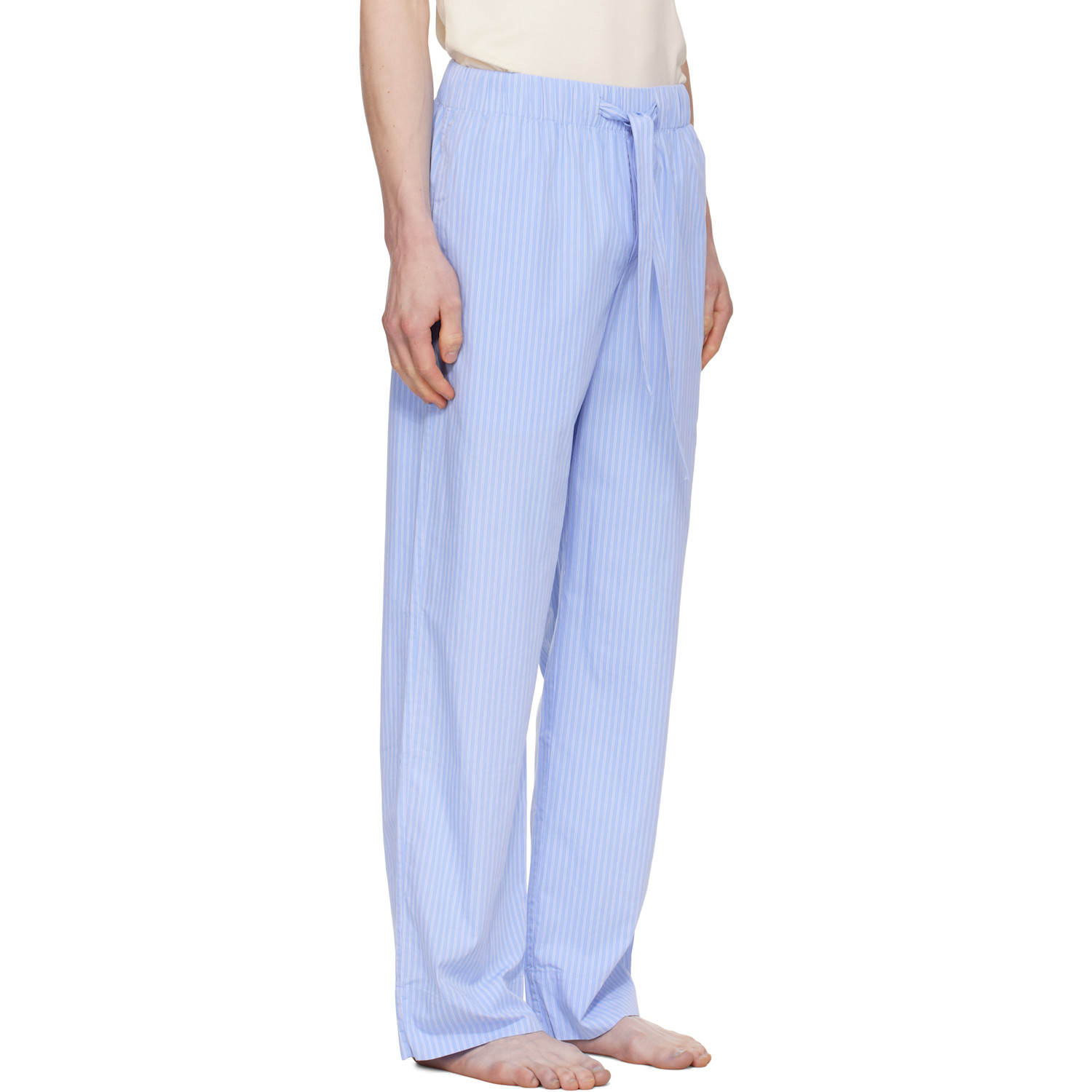  Tekla Blue Poplin Pyjama Pants 