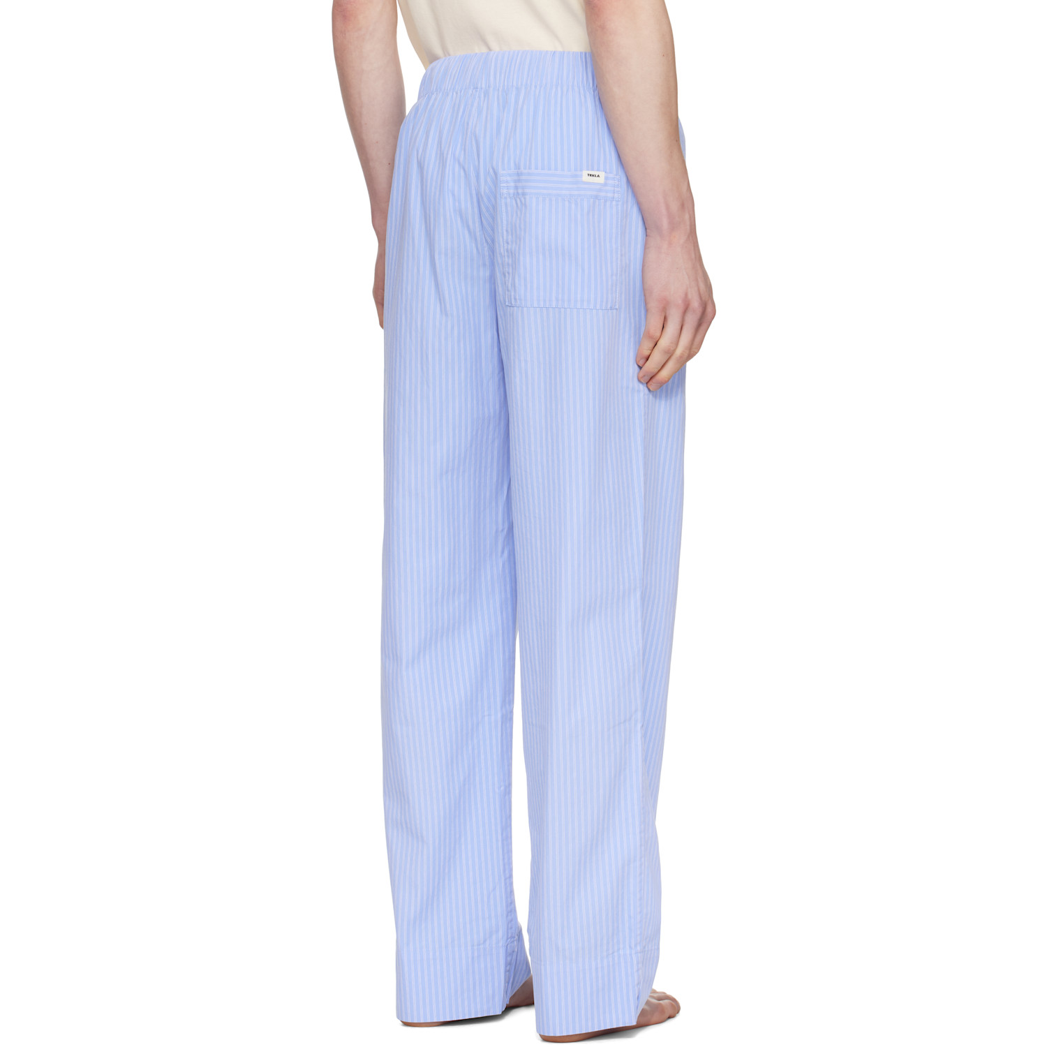 Tekla Blue Poplin Pyjama Pants 