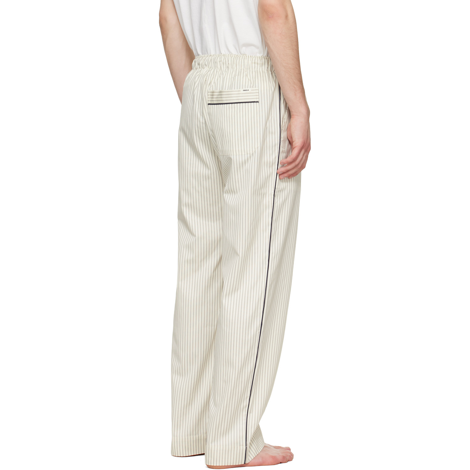  Tekla Beige Sateen Pyjama Pants 