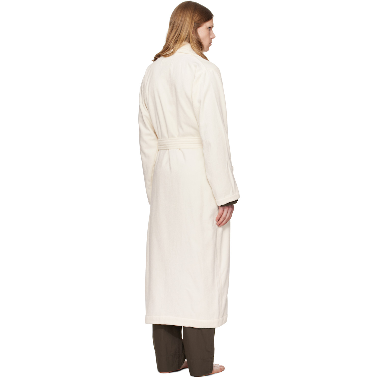  Tekla Off-white Terry Classic Bathrobe 