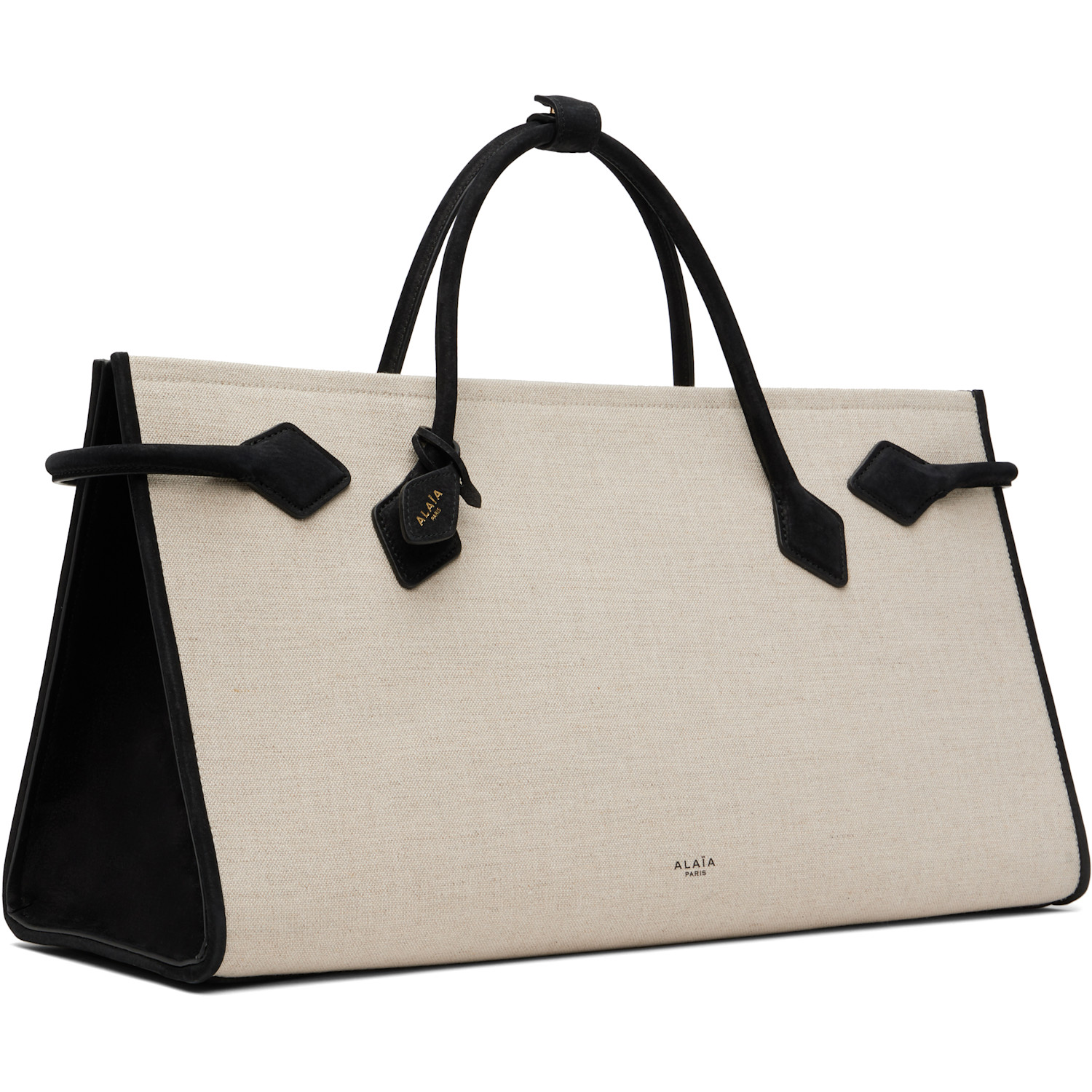  Alaïa Beige & Black 'le Teckel' Tote 