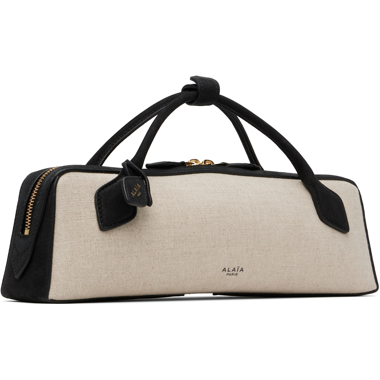  Alaïa Beige & Black 'le Teckel Clutch' Bag 