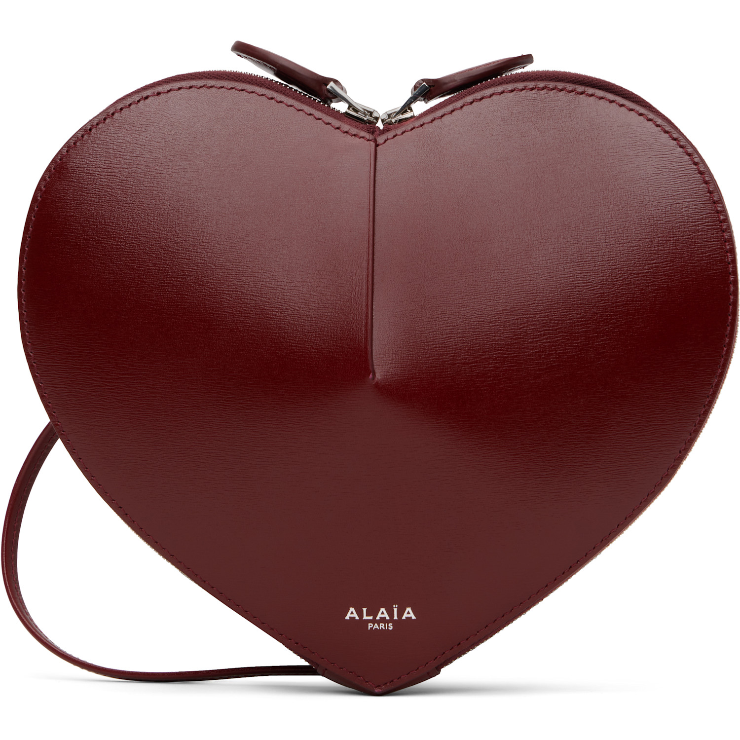 ALAÏA Burgundy 'Le Cœur' Bag