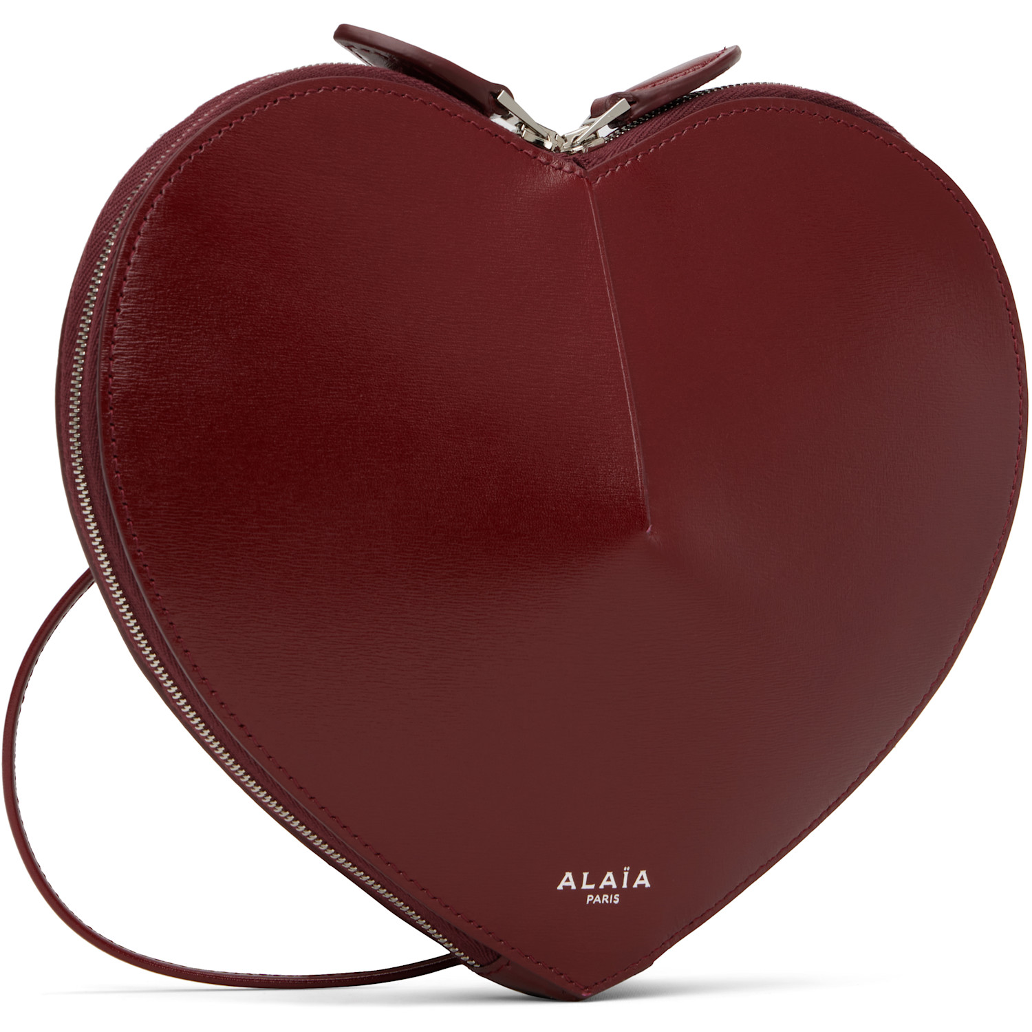  Alaïa Burgundy 'le Cœur' Bag 