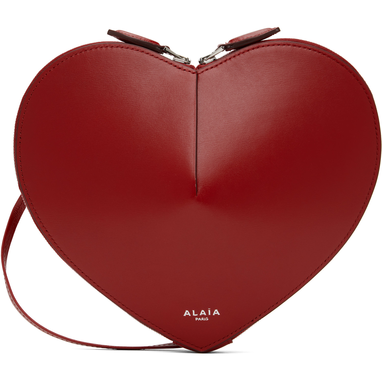 ALAÏA Red 'Le Coeur' Calfskin Bag