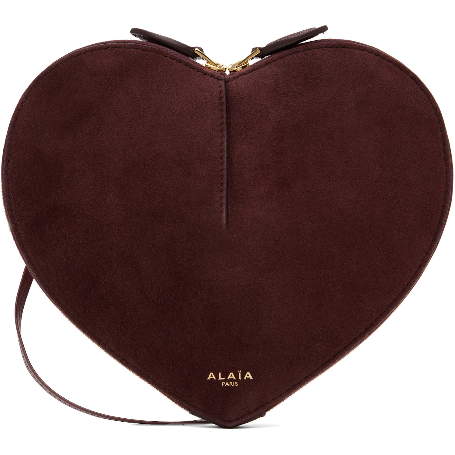 ALAÏA Burgundy 'Le Coeur' Bag