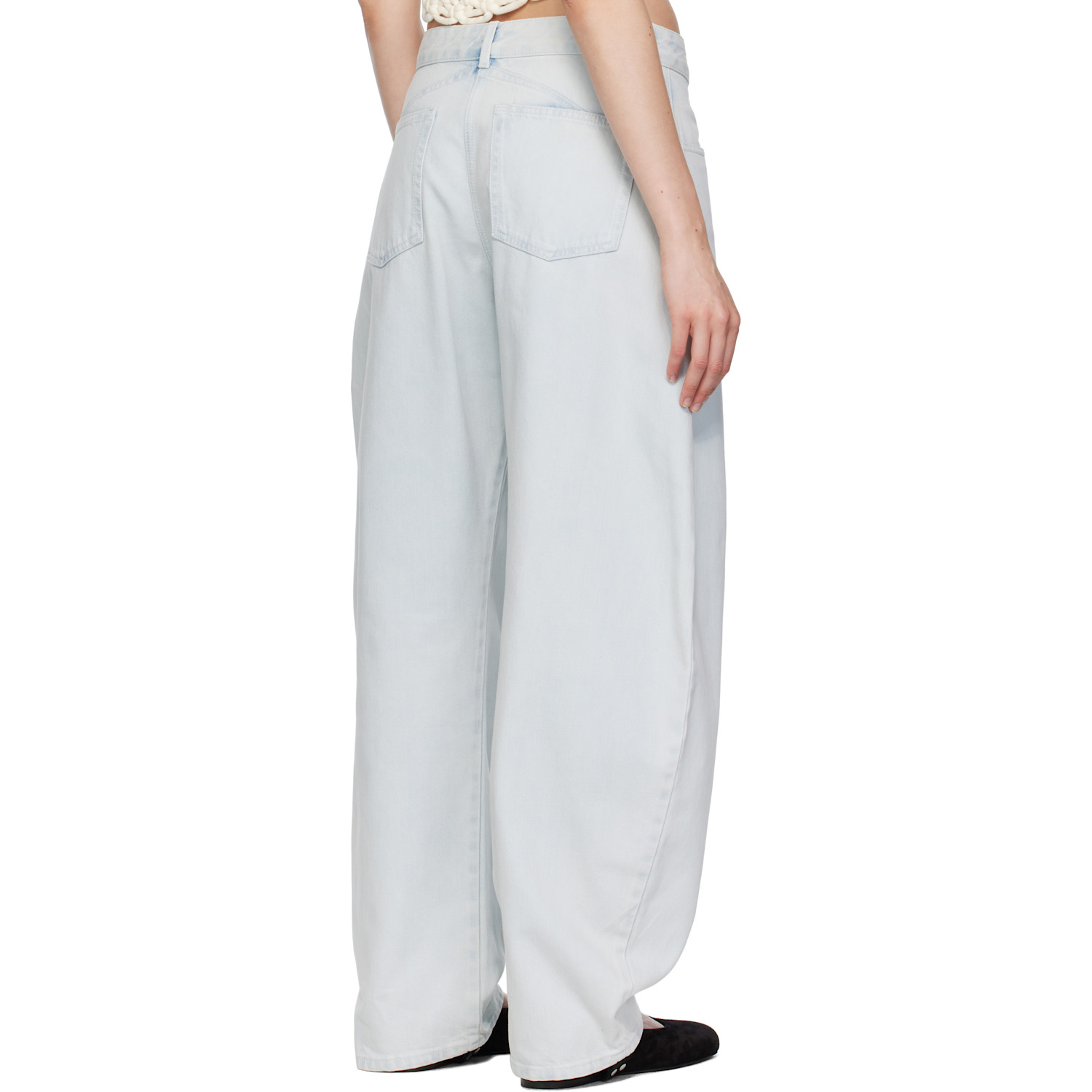  Alaïa Blue Low Waist Round Jeans 