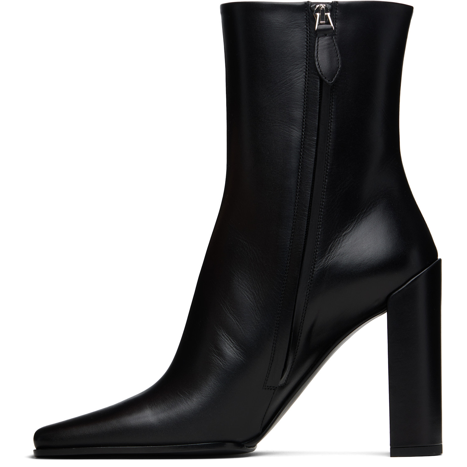  Alaïa Black Soft Calf 90 Ankle Boots 