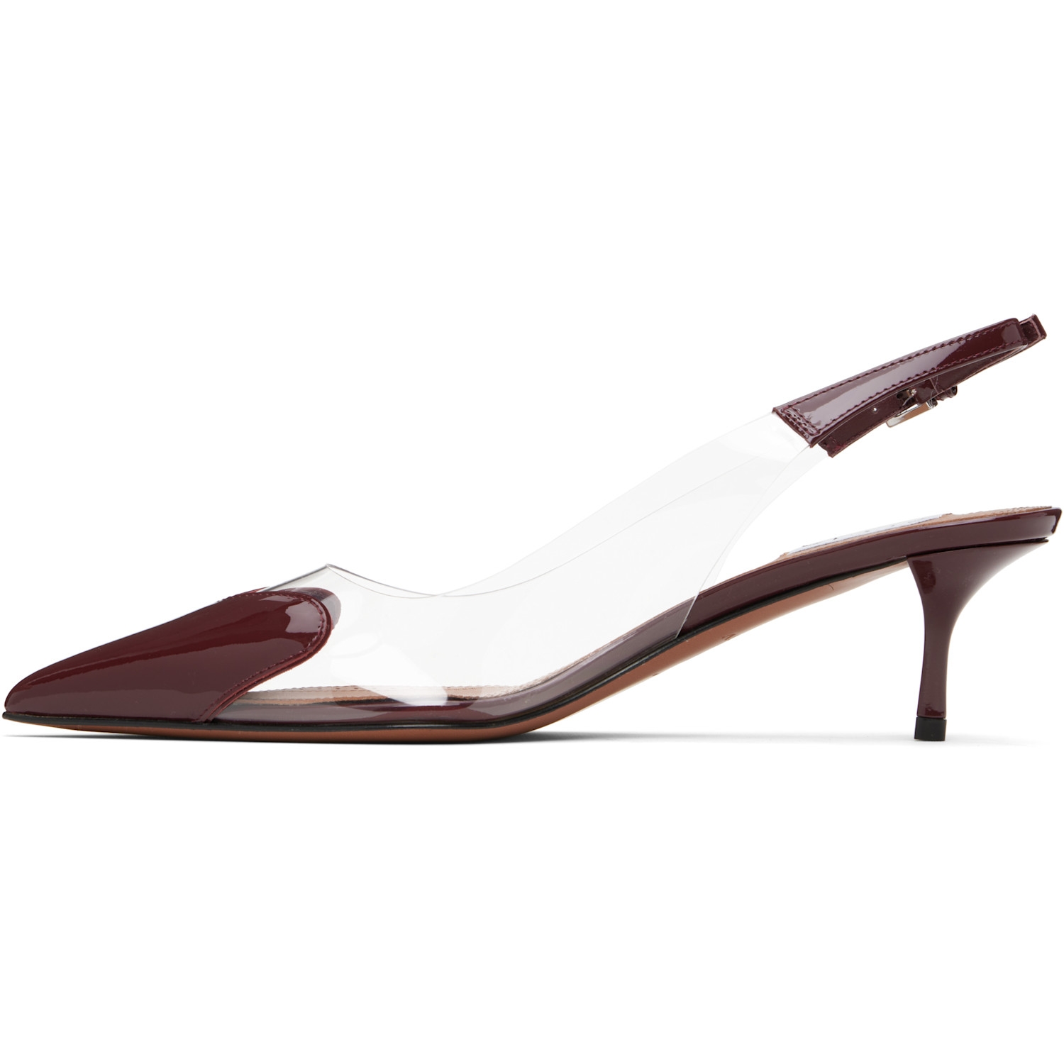  Alaïa Burgundy 'le Coeur' Heels 