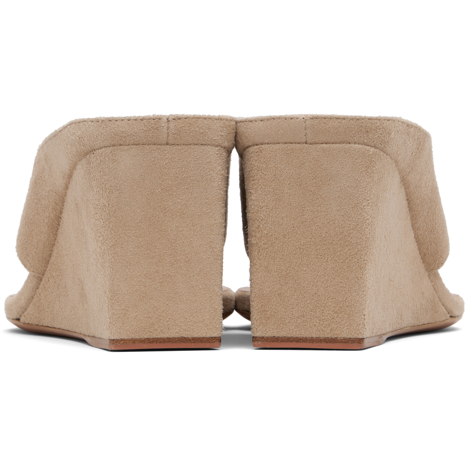  Alaïa Gray Cube Thong Mules 