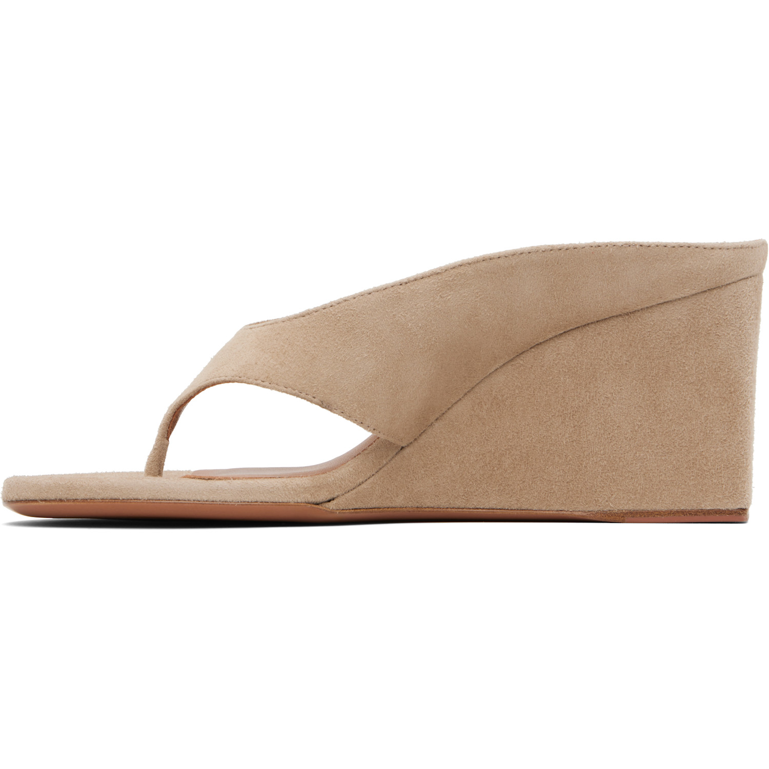  Alaïa Gray Cube Thong Mules 