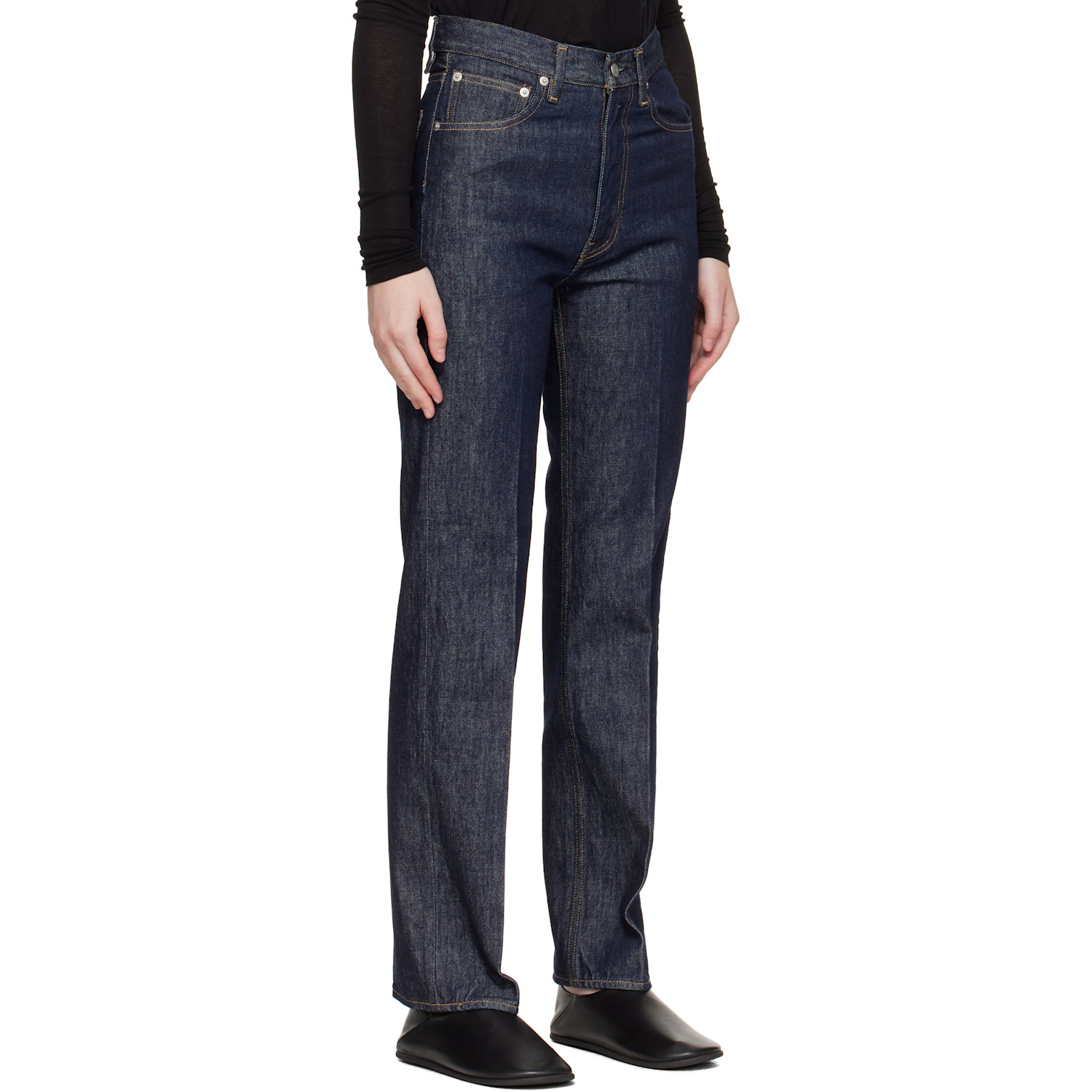  Auralee Indigo Hard Twist Denim 5p Jeans 