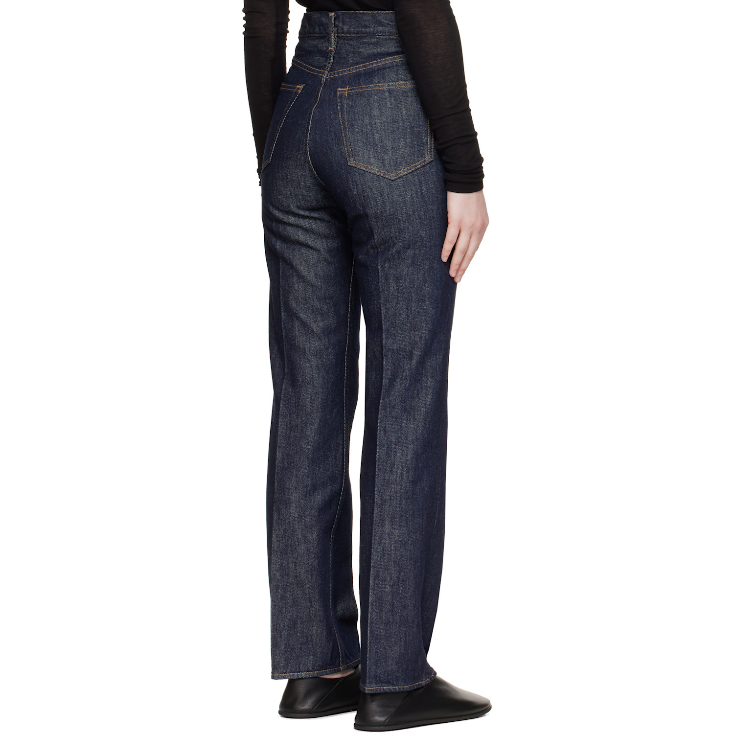  Auralee Indigo Hard Twist Denim 5p Jeans 